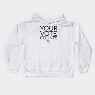 Your Vote Counts Black Kids Hoodie